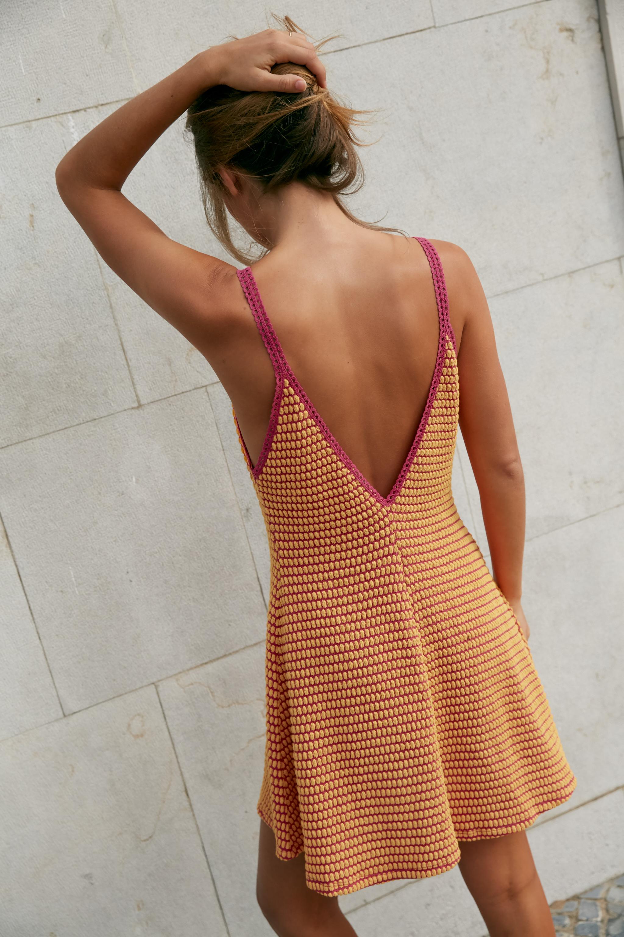 JACQUARD SHORT DRESS